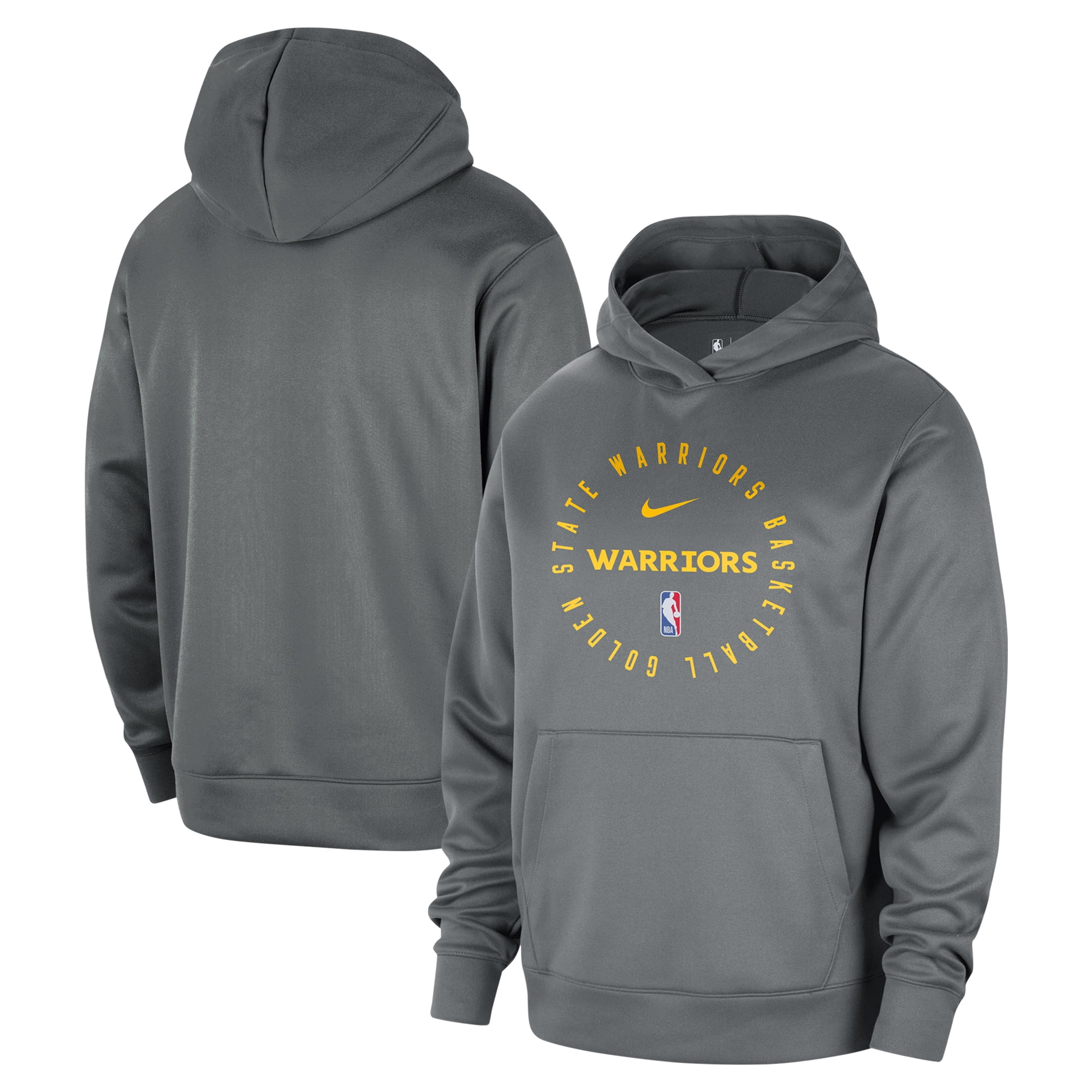 Men s Nike Gray Golden State Warriors 2024 25 Spotlight On Court Practice Performance Pullover Hoodie Walmart