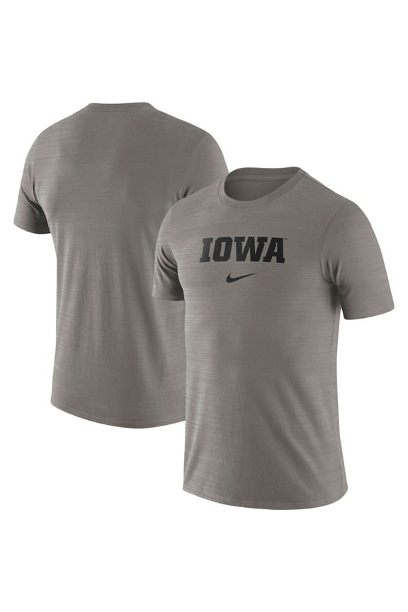 Men's Nike Gray Iowa Hawkeyes Velocity Performance T-Shirt