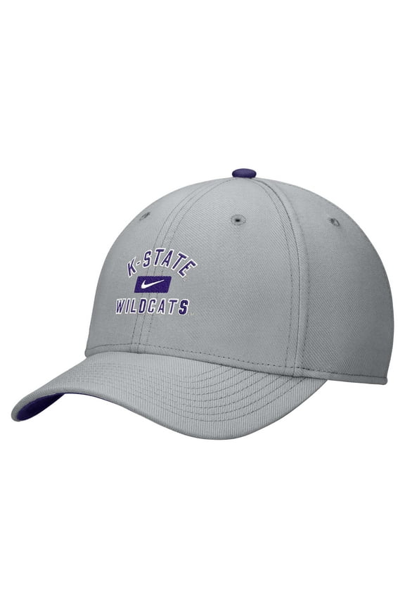 Men's Nike Gray Kansas State Wildcats Rise Flex Hat