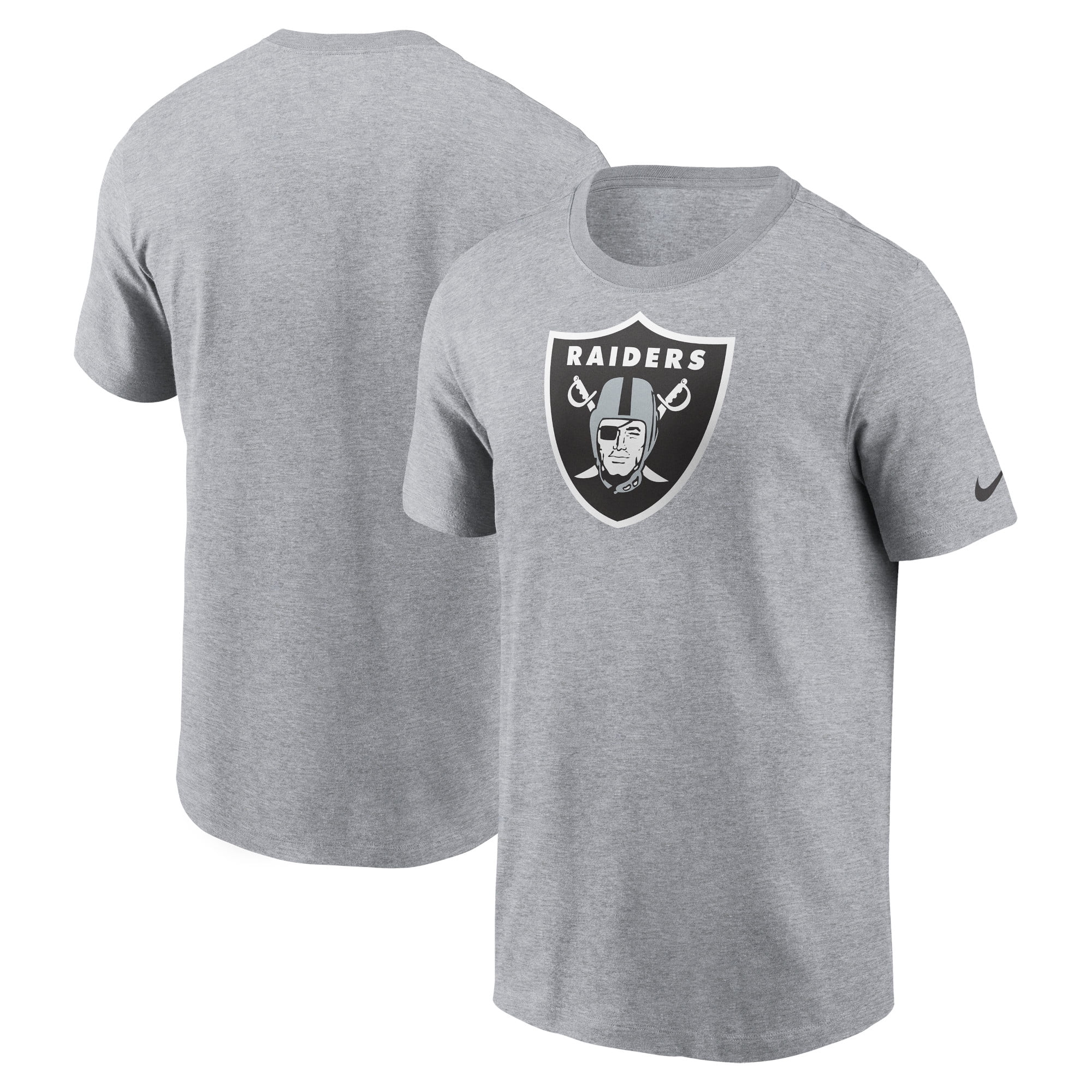 Men's Nike Gray Las Vegas Raiders Logo Essential T-Shirt - Walmart.com