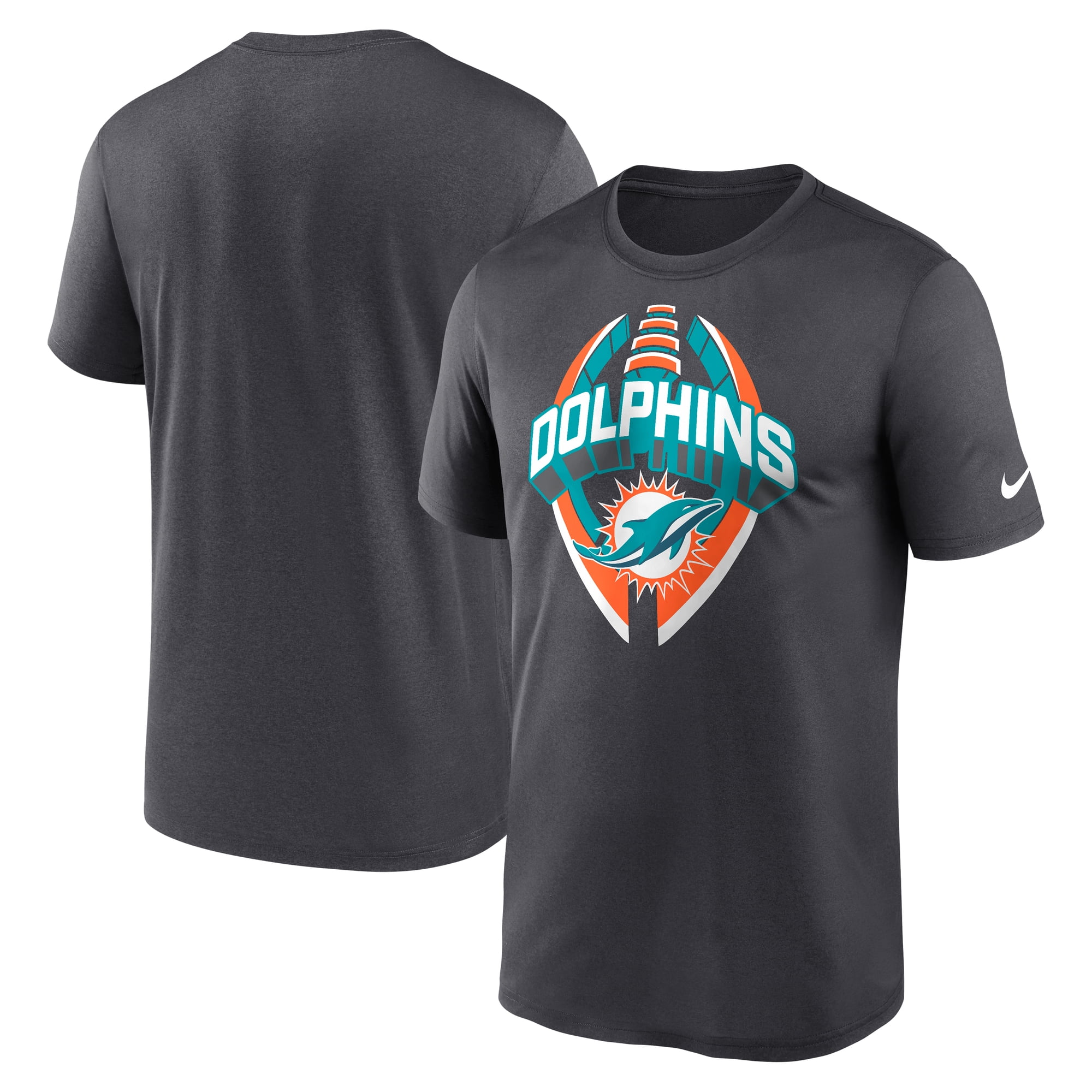 Men's Nike Gray Miami Dolphins Legend Icon Performance T-Shirt