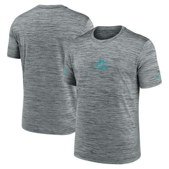 Men's Nike Gray Miami Dolphins Sideline Velocity Dri-FIT T-Shirt