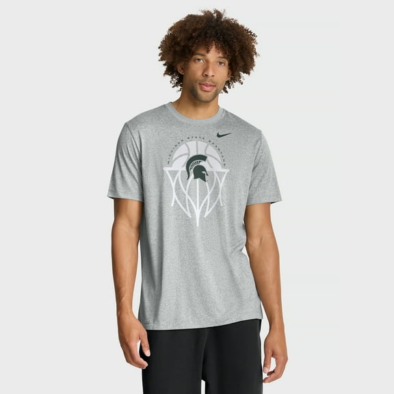 Men's Nike Gray Michigan State Spartans Basketball Icon Legend Dri-FIT T-Shirt