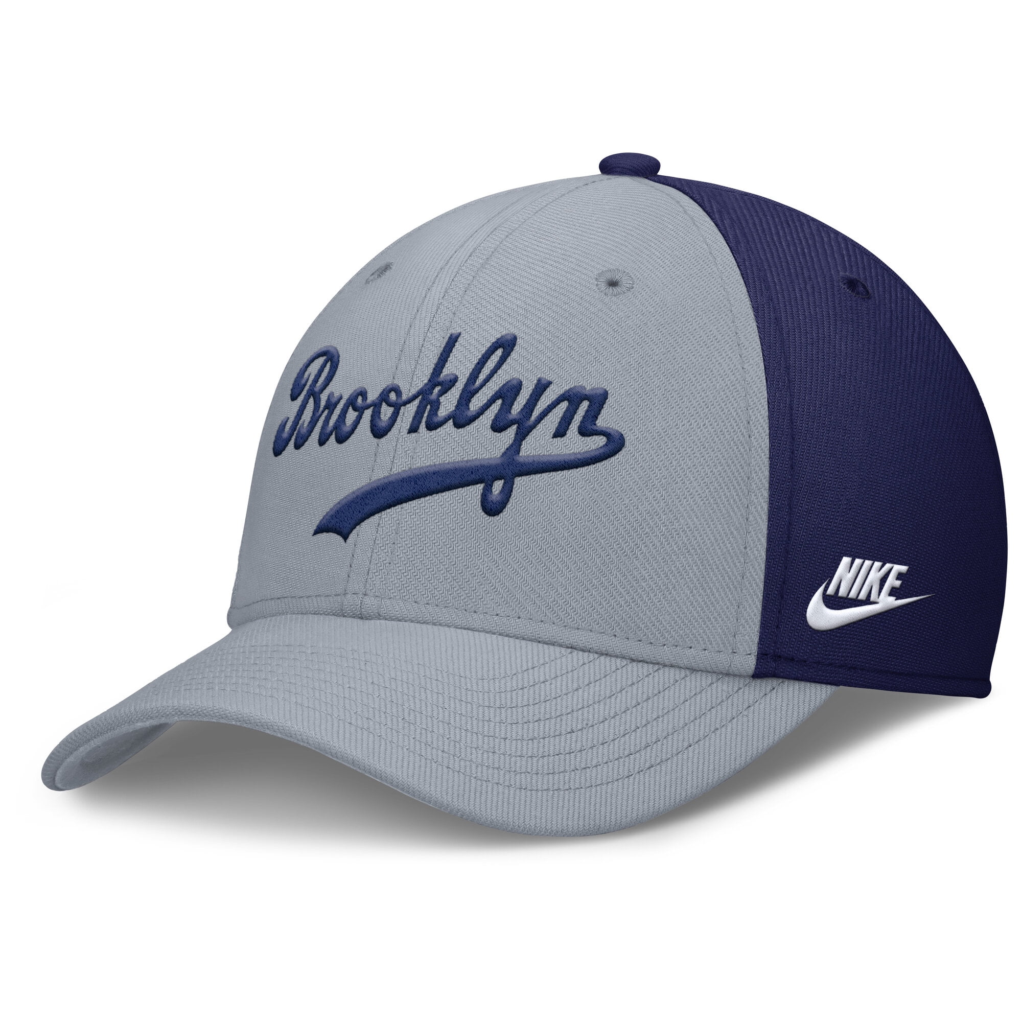 Nike Dodgers キャップ Swoosh Flex L/XL グレー
