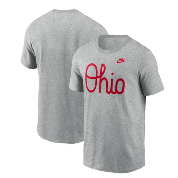 Men's Nike Gray Ohio State Buckeyes Vintage Script T-Shirt