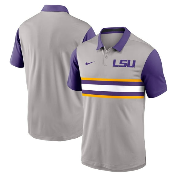 Men's Nike Gray/Purple LSU Tigers Vapor Dri-FIT Polo