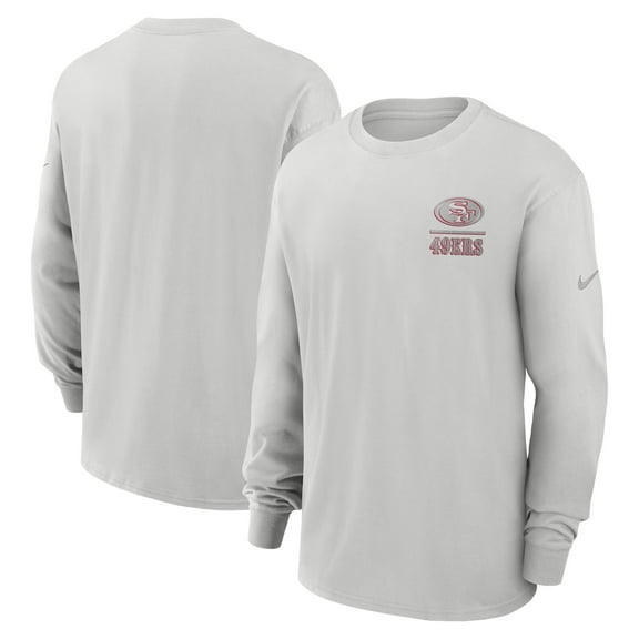 Men's Nike Gray San Francisco 49ers Essential Heavy Max90 Long Sleeve T-Shirt