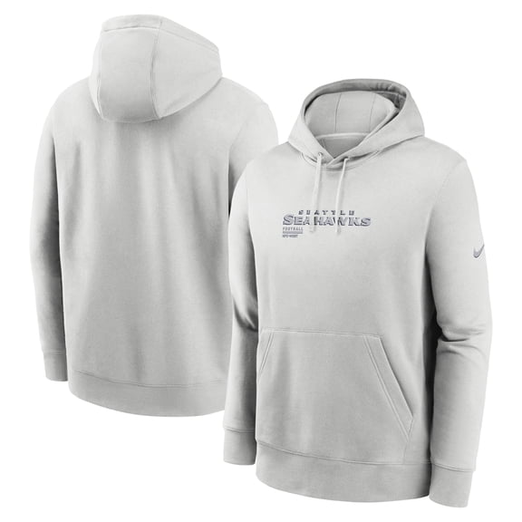 Men's Nike Gray Seattle Seahawks Edge Pack French Terry Club Pullover Hoodie