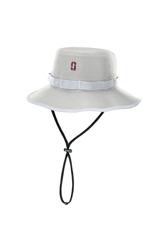 Men's Nike Gray Stanford Cardinal 2025 Sideline Apex Boonie Performance Bucket Hat