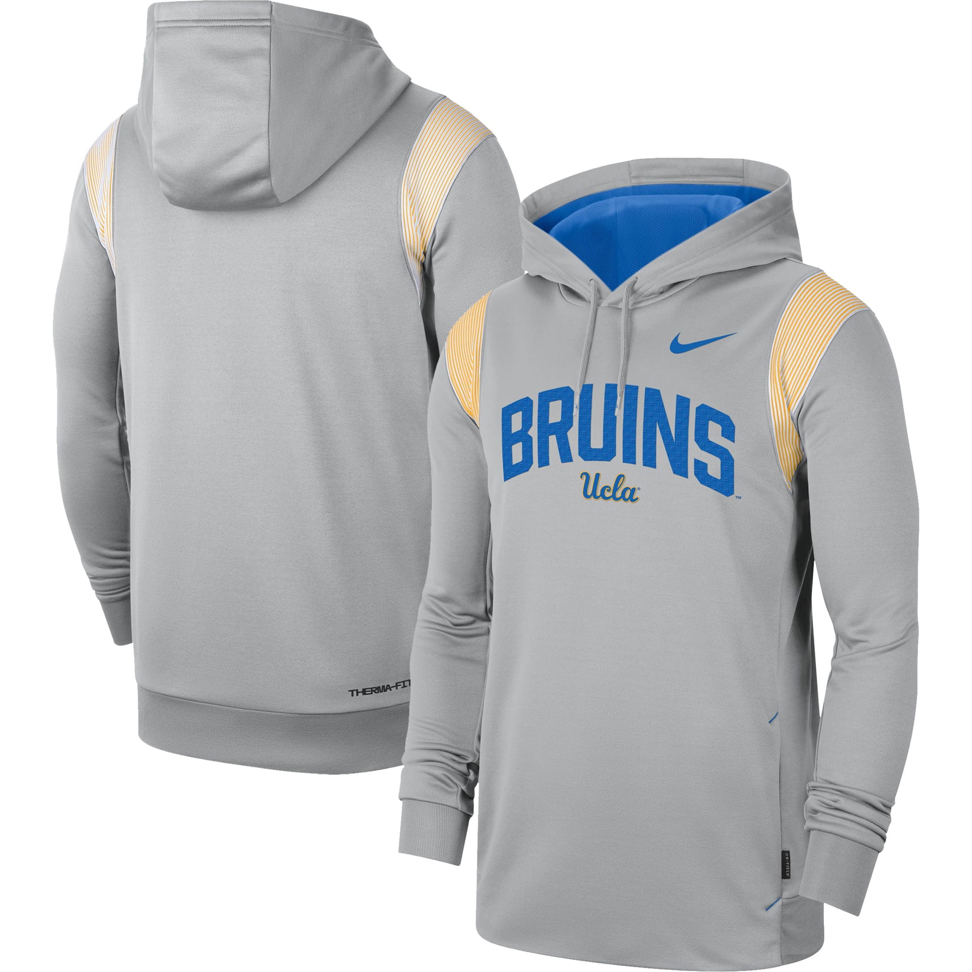 Men s Nike Gray UCLA Bruins 2022 Game Day Sideline Performance Pullover Hoodie Walmart