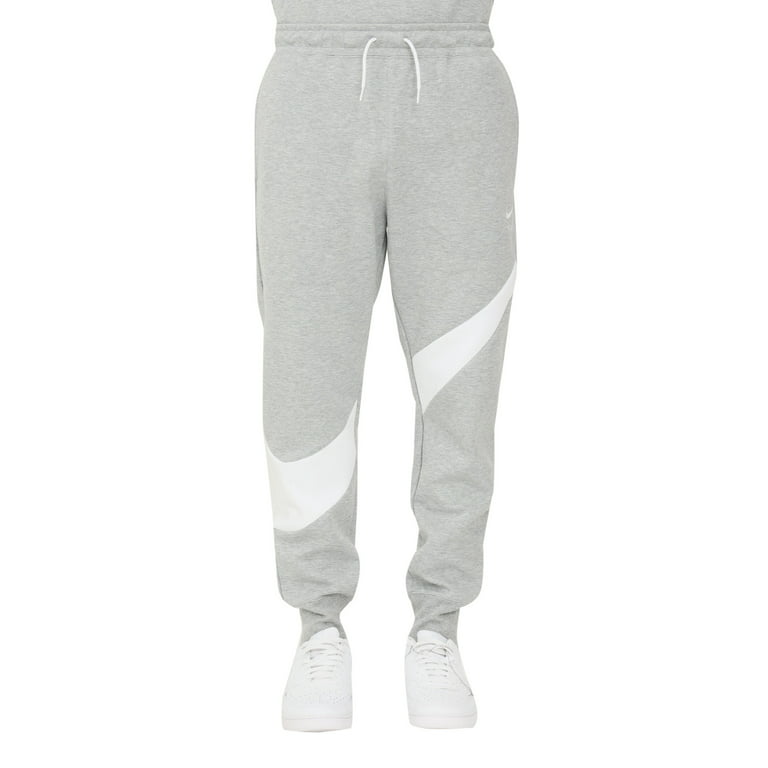 Men's Nike Gray/White Sportswear Swoosh Tech Fleece Pants - L 