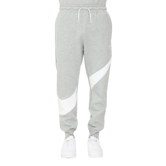 Men's Nike Gray/White Sportswear Swoosh Tech Fleece Pants - M