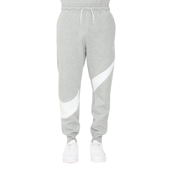 Men's Nike Gray/White Sportswear Swoosh Tech Fleece Pants - M