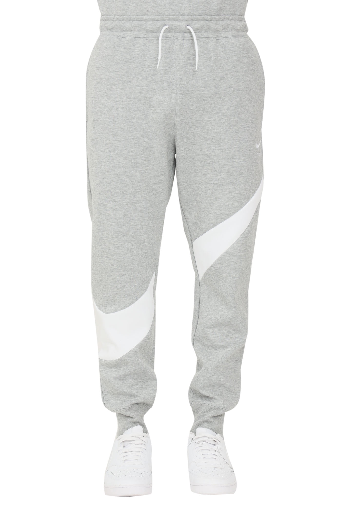 Men's Nike Gray/White Sportswear Swoosh Tech Fleece Pants - S - Walmart.com