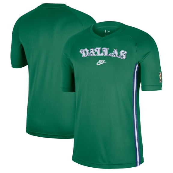 Men's Nike Green Dallas Mavericks Classic Edition Hardwood Classics Authentic Game Shooting T-Shirt