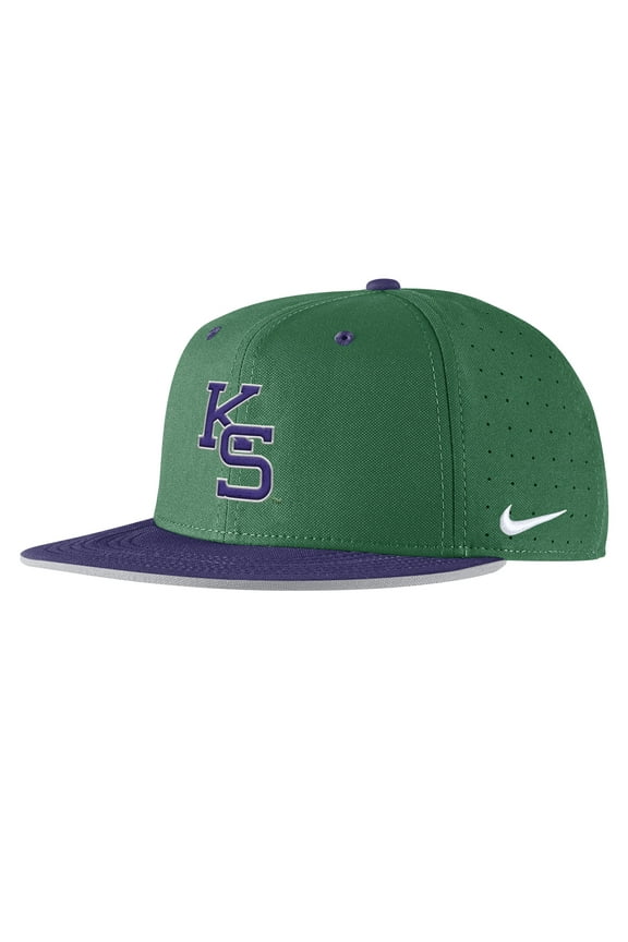 Men's Nike Green Kansas State Wildcats 2025-On-Field True Performance Baseball Fitted Hat