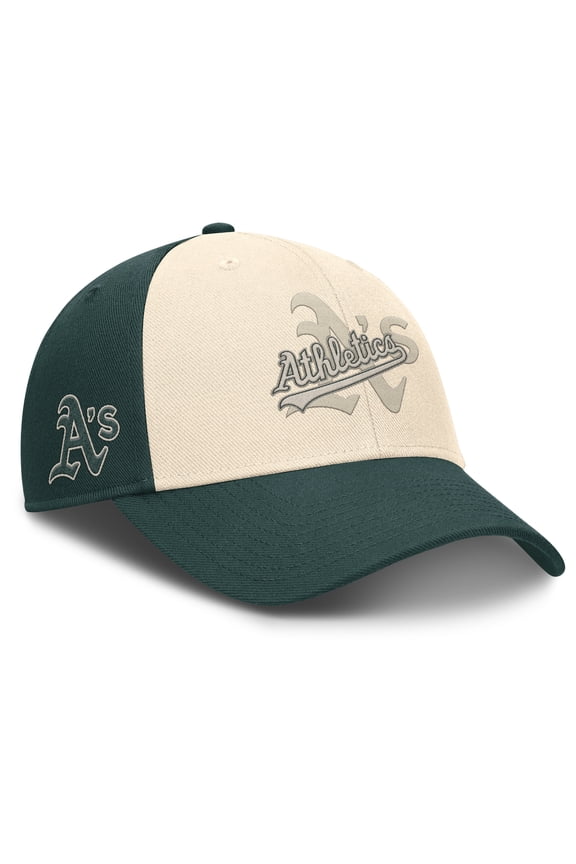 Men's Nike Green/Natural Athletics Statement Club Performance Adjustable Hat