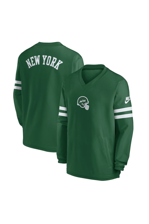 Men's Nike Green New York Jets 2023 Sideline V-Neck Pullover Windshirt