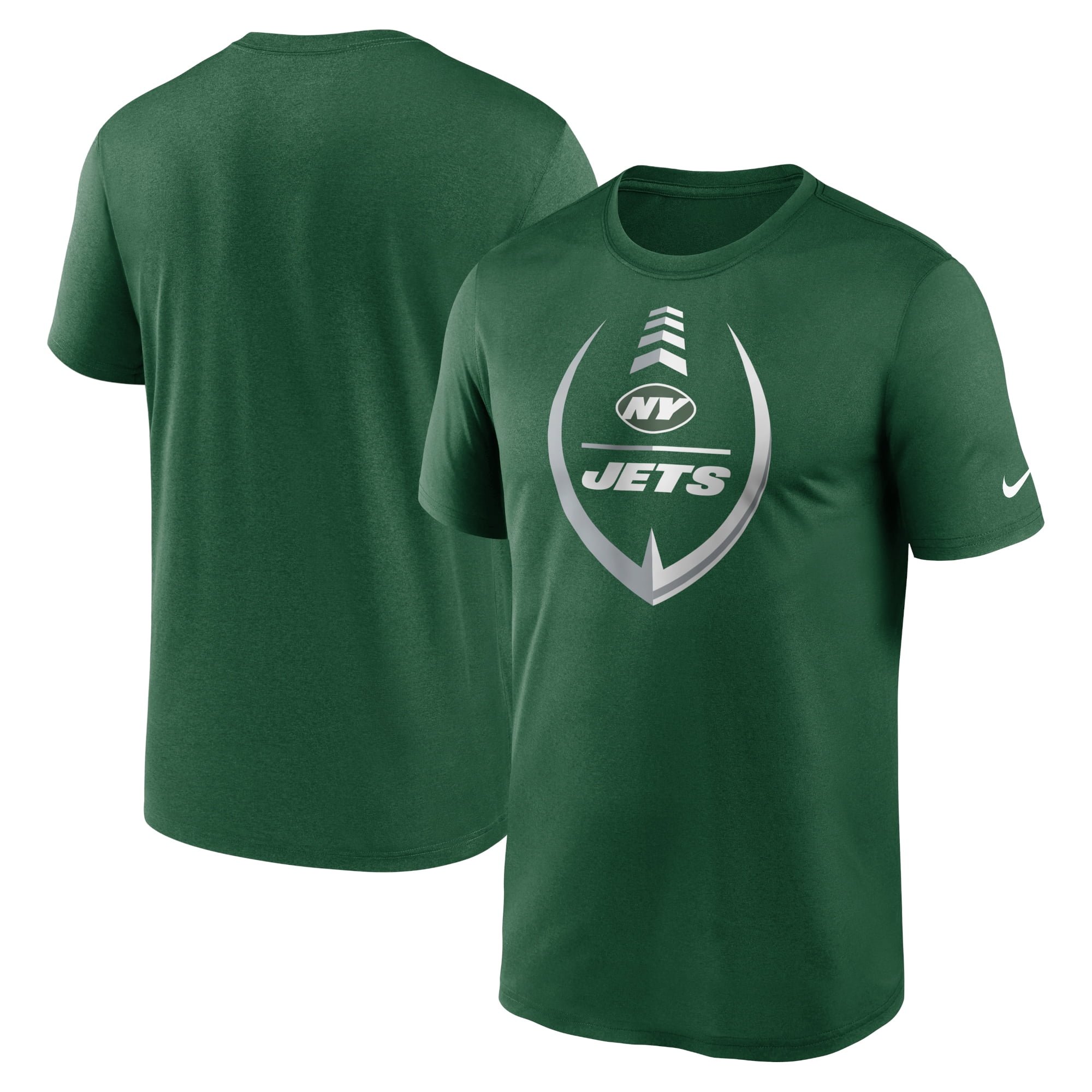 Men s Nike Green New York Jets Primary Logo T Shirt Walmart