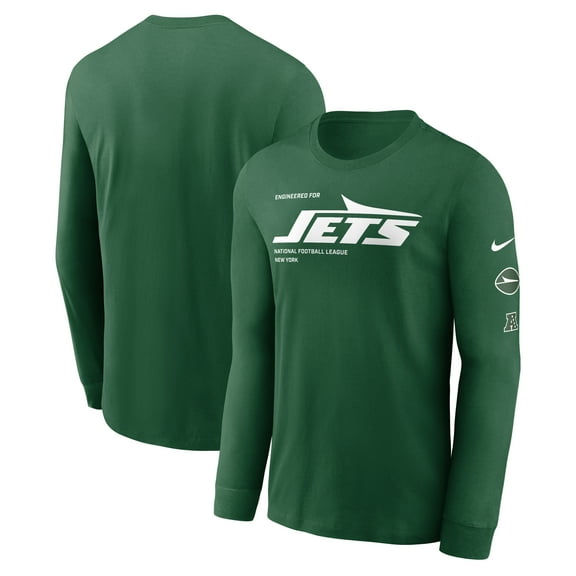 Men's Nike Green New York Jets Play to Win Essential Long Sleeve T-Shirt