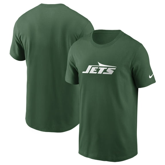 Men's Nike Green New York Jets Primetime Wordmark Essential T-Shirt