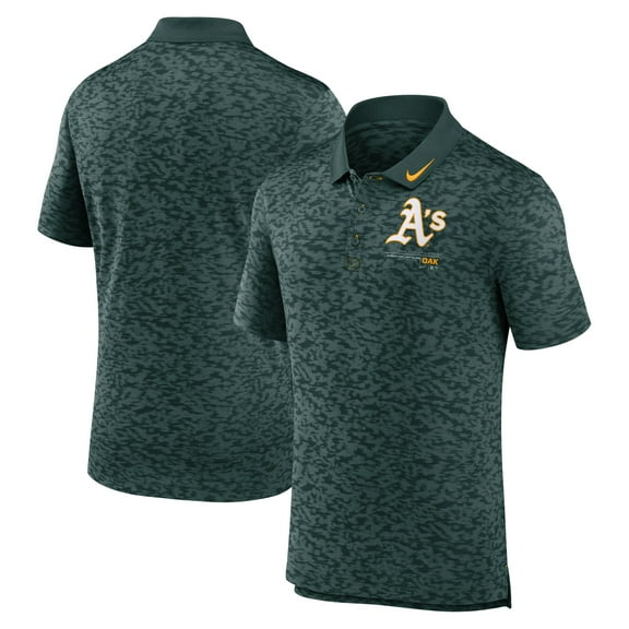 Men's Nike  Green Oakland Athletics Next Level Performance Polo