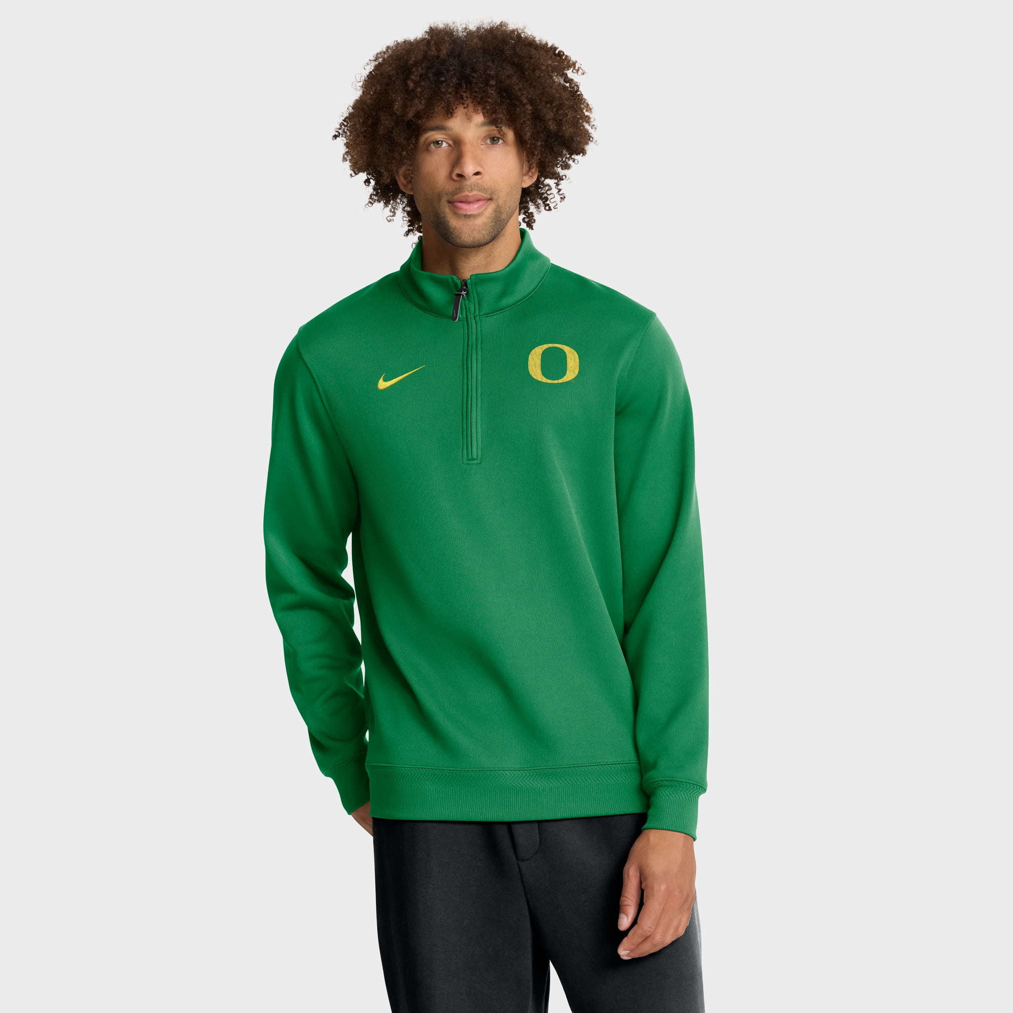 Men's Nike Green Oregon Ducks 2025 Coaches Premium Dri-FIT Half