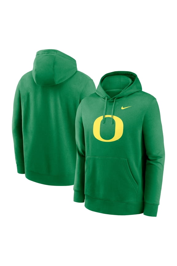 Men's Nike Green Oregon Ducks Primetime Club Fleece Pullover Hoodie