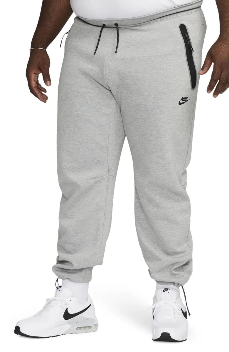 Nike Tech Fleece Pants Joggers Sweatpants Heather Grey Cuffed CU4495-063  Men's