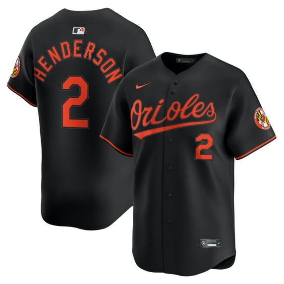 Men's Nike Gunnar Henderson Black Baltimore Orioles Alternate Limited Player Jersey