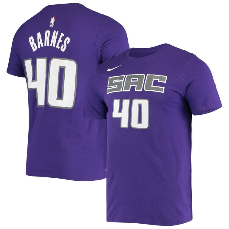 Men's Nike Harrison Barnes Purple Sacramento Kings Name & Number