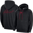 thumbnail image 1 of Men's Nike Heather Black Miami Heat Courtside Versus Flight Pullover Hoodie, 1 of 3