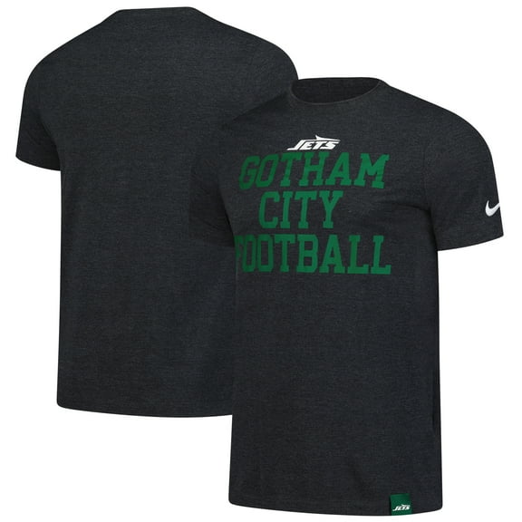 Men's Nike  Heather Black New York Jets Blitz Tri-Blend T-Shirt