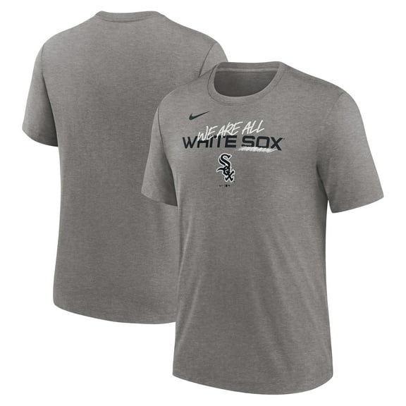 Men's Nike Heather Charcoal Chicago White Sox We Are All Tri-Blend T-Shirt