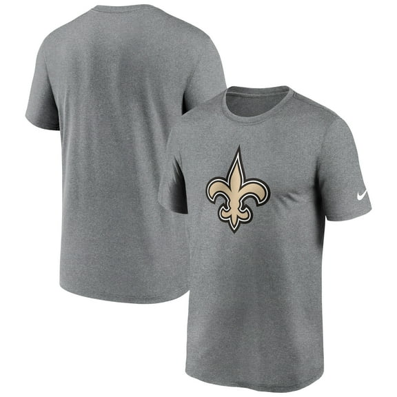 Men's Nike Heather Charcoal New Orleans Saints Primetime Legend Logo Performance T-Shirt