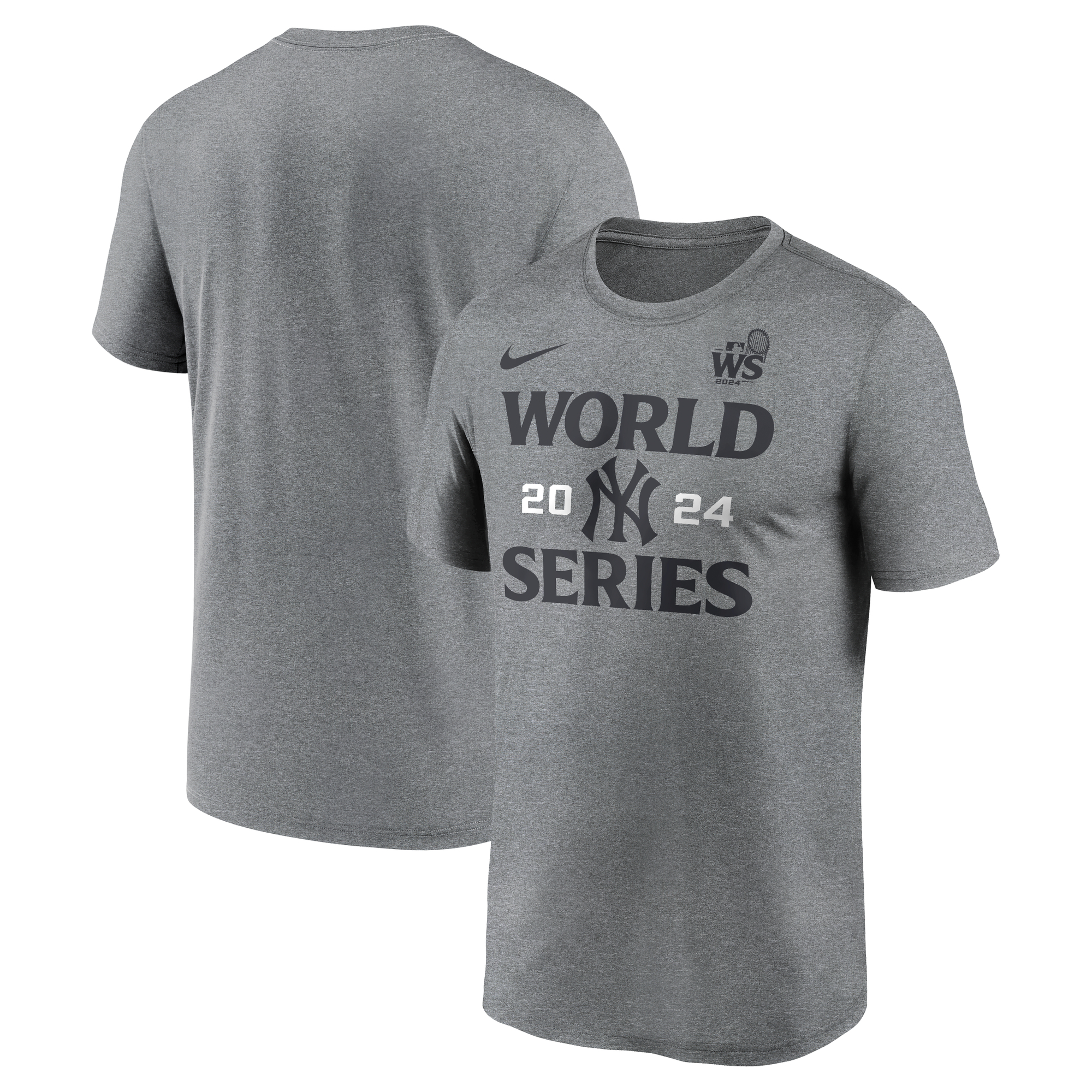 Men's Nike Heather Charcoal New York Yankees 2024 World Series