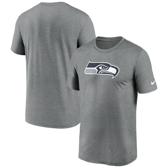 Men's Nike Heather Charcoal Seattle Seahawks Primetime Legend Logo Performance T-Shirt