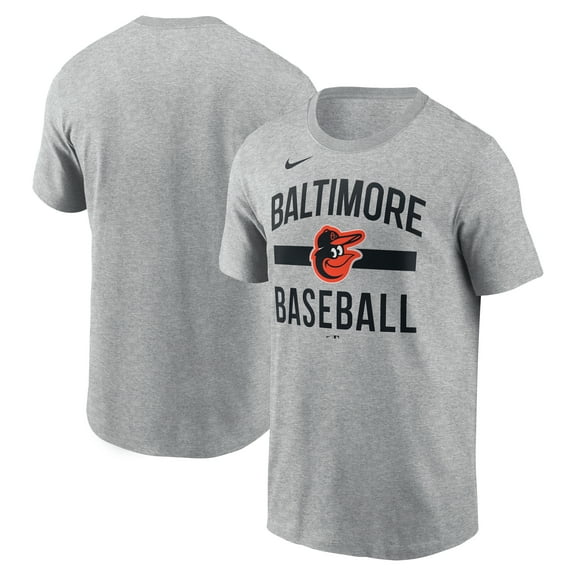 Men's Nike  Heather Gray Baltimore Orioles Arched T-Shirt