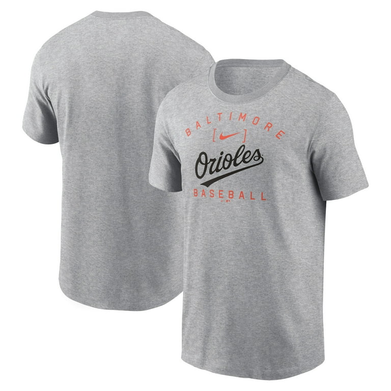 Men's Nike Heather Gray Baltimore Orioles Home Team Athletic Arch