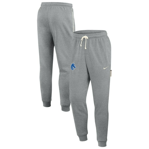 Men's Nike Heather Gray Boise State Broncos 2025 Sideline Standard Issue Dri-FIT Taper Sweatpants