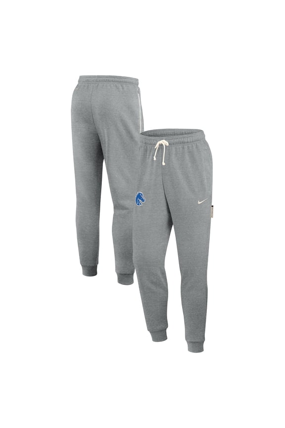Men's Nike Heather Gray Boise State Broncos 2025 Sideline Standard Issue Dri-FIT Taper Sweatpants