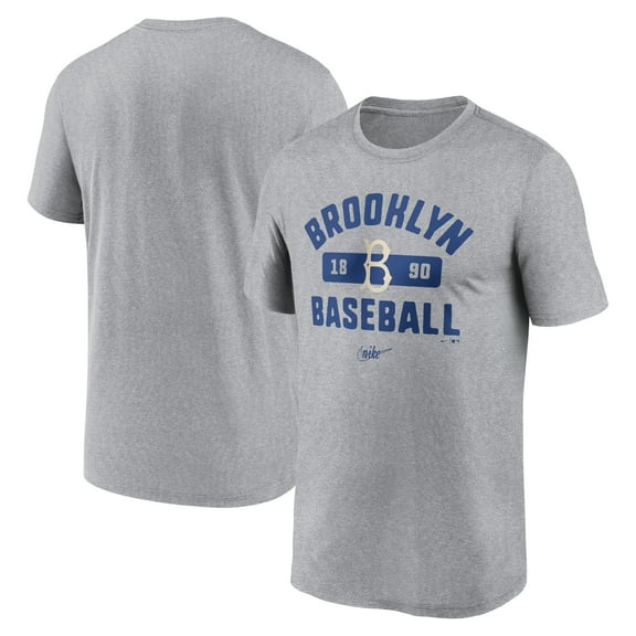Men's Nike Heather Gray Brooklyn Dodgers Legend T-Shirt