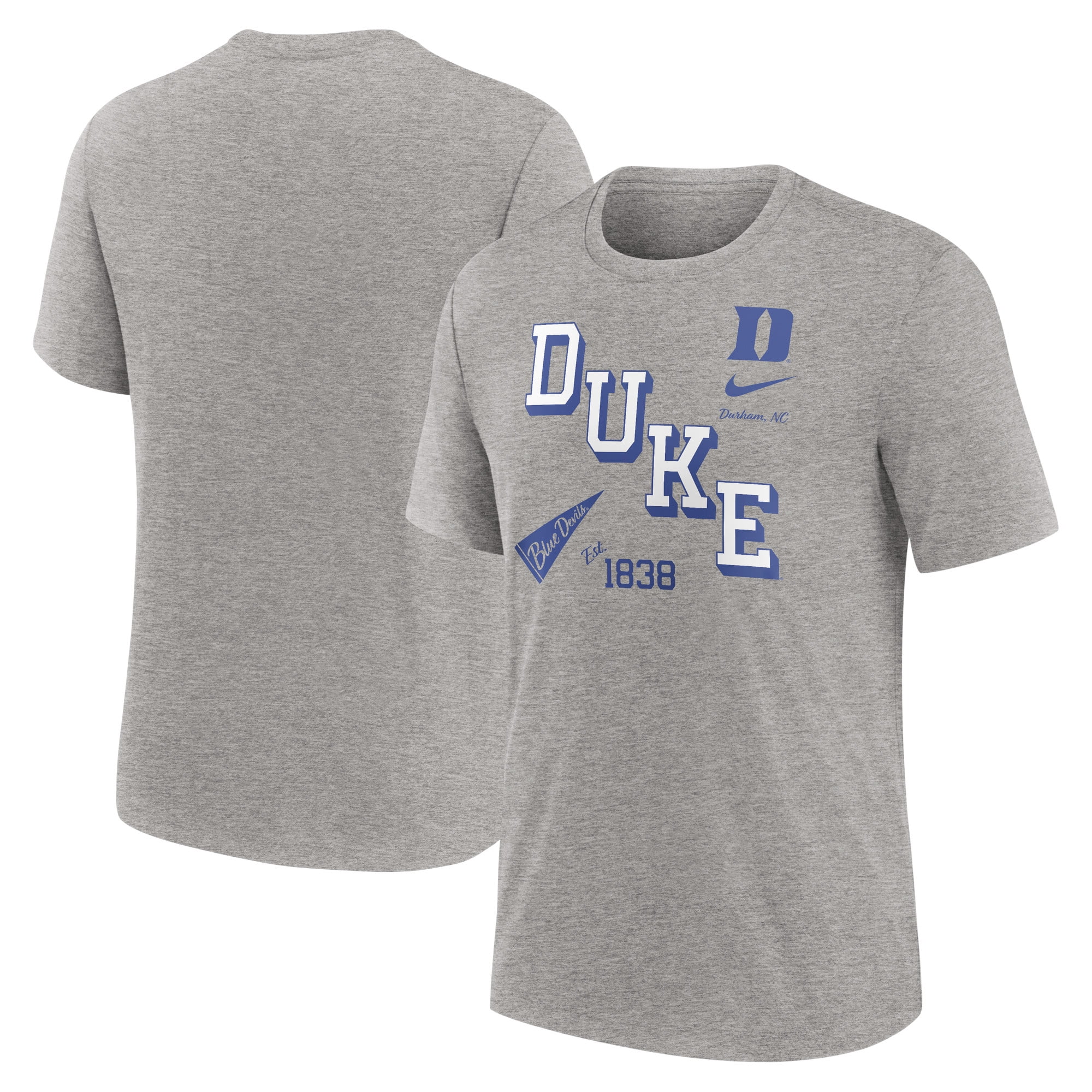 Men's Nike White Duke Blue Devils Team Arch T-Shirt - Walmart.com