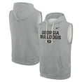 thumbnail image 1 of Men's Nike Heather Gray Georgia Bulldogs 2025 Sideline Performance Sleeveless Pullover Hoodie, 1 of 3
