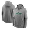 thumbnail image 1 of Men's Nike Heather Gray New York Jets Rewind Club Logo Pullover Hoodie, 1 of 3
