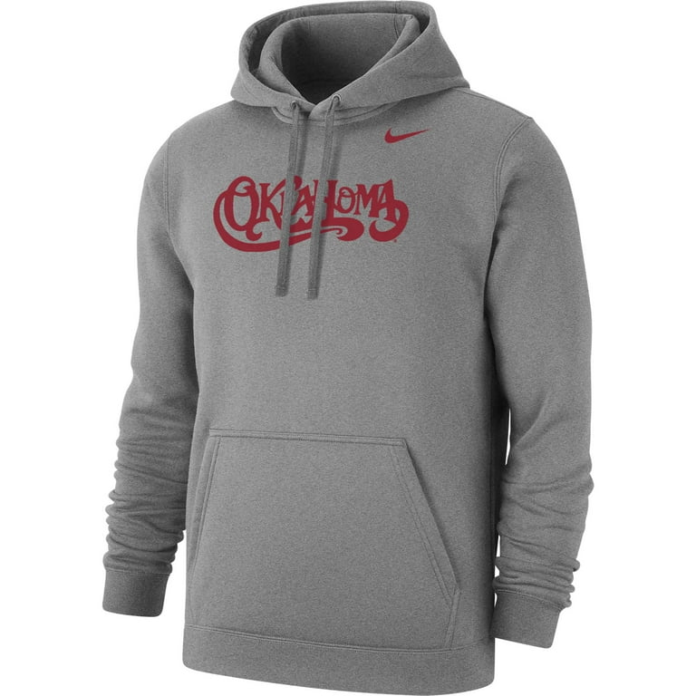 Men's Nike Heather Gray Oklahoma Sooners Vintage Script Club