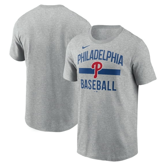 Men's Nike  Heather Gray Philadelphia Phillies Arched T-Shirt
