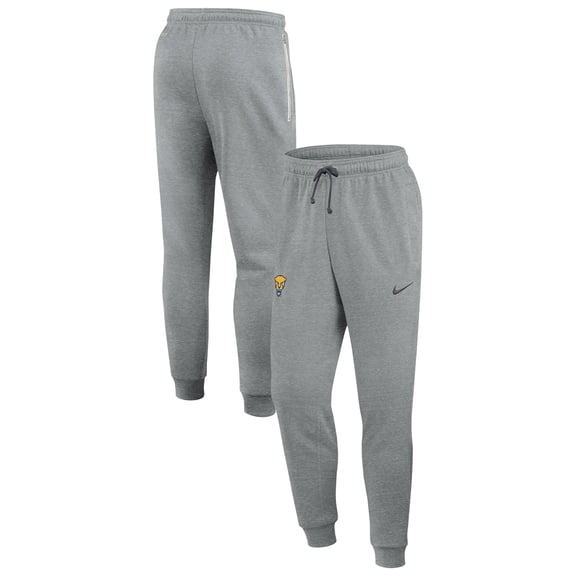 Men's Nike Heather Gray Pitt Panthers Basketball Practice Dri-FIT Taper Sweatpants