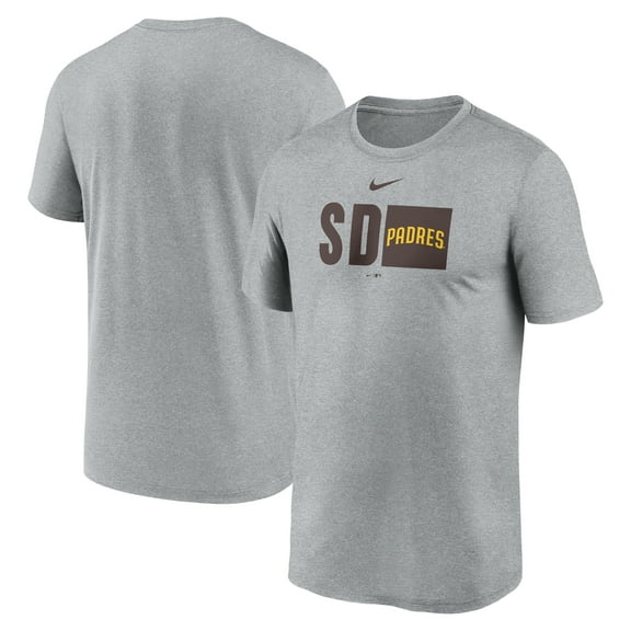 Men's Nike  Heather Gray San Diego Padres Tricode Legend Performance T-Shirt