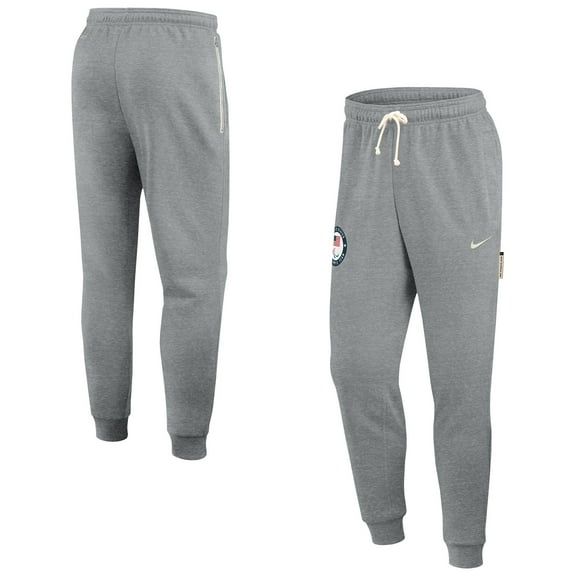 Men's Nike Heather Gray U.S. Paralympics Standard Issue Dri-FIT Taper Sweatpants